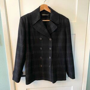 Vintage Tahari Double Breasted Wool Women's Coat Size 8